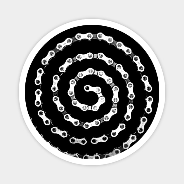 Bike Chain Spiral Magnet by Velo Donna